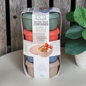 Joie Silicone Rectangular Snack Containers Set of 4